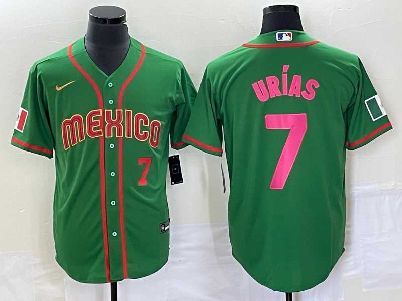 Men's Mexico Baseball #7 Julio Urias Number 2023 Green World Classic Stitched Jersey9,We sell and wholesale Men's Mexico Baseball #7 Julio Urias Number 2023 Green World Classic Stitched Jersey9 on line form chian!